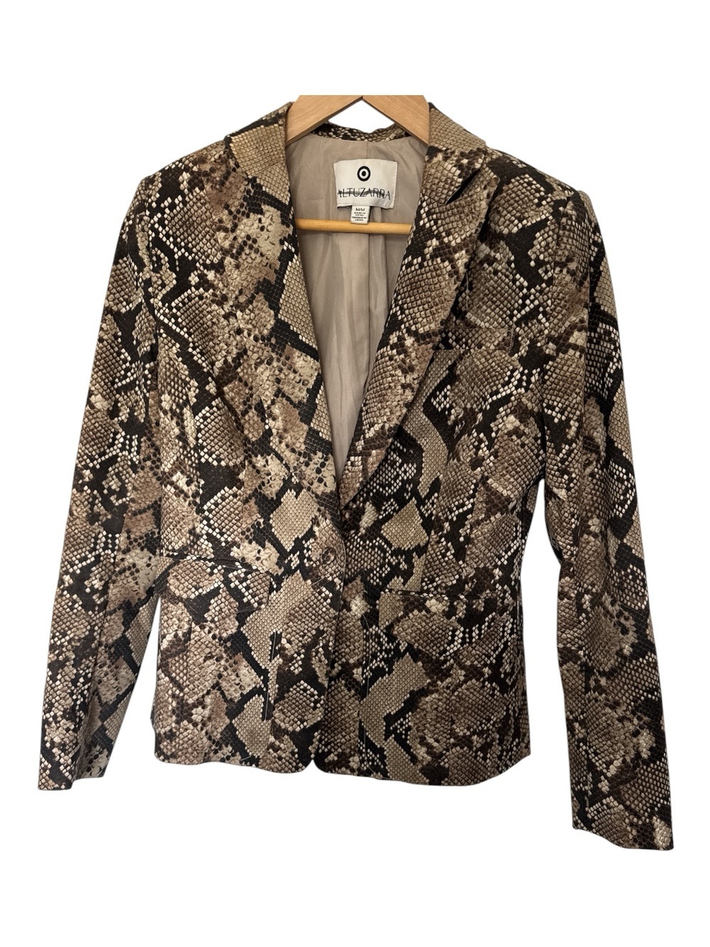 Altuzarra for Target Python Snakeskin Print Tailored Blazer Jacket - Size M